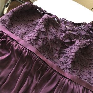 Plum bridesmaid dress